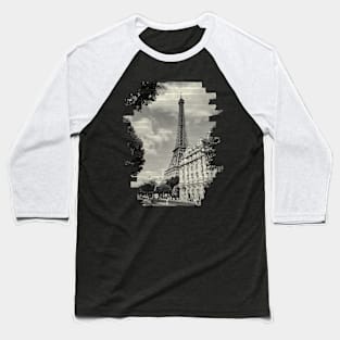 Paris - Paper Tape Baseball T-Shirt